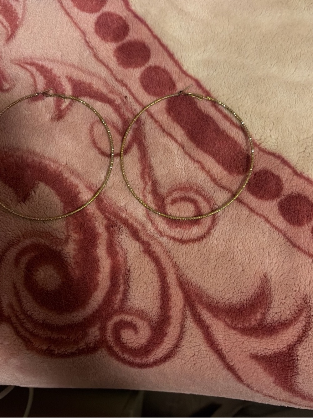Elegant Textured Gold Hoop Earrings for Women
